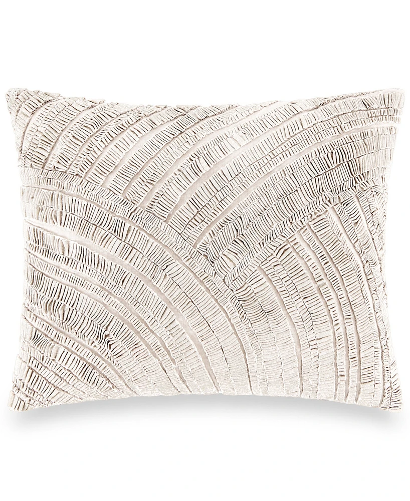 Donna Karan Home Foil Printed and Textured Decorative Pillow, 16" x 20"