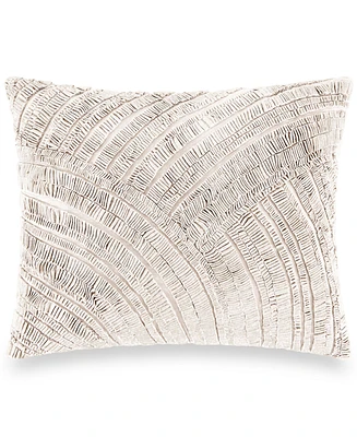 Donna Karan Home Foil Printed and Textured Decorative Pillow, 16" x 20"
