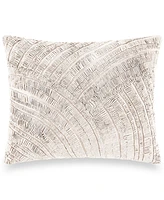 Donna Karan Home Foil Printed and Textured Decorative Pillow, 16" x 20"