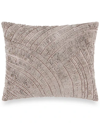 Donna Karan Home Foil Printed and Textured Decorative Pillow, 16" x 20"