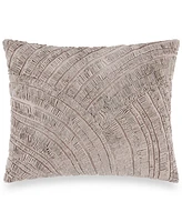 Donna Karan Home Foil Printed and Textured Decorative Pillow, 16" x 20"