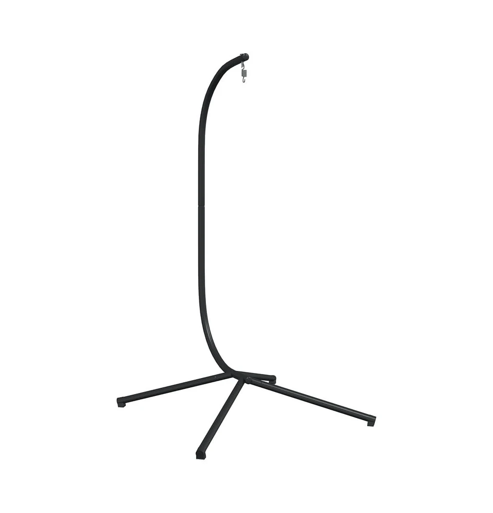 Hanging Egg Chair Stand Black Steel
