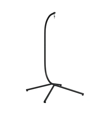 Hanging Egg Chair Stand Black Steel