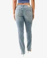 True Religion Women's Billie Mid Rise Straight Leg Jeans