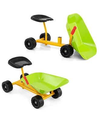 8" Heavy Duty Kids Ride-on Sand Dumper with 4 Wheels