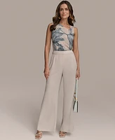 Donna Karan New York Women's Pleat-Front Wide-Leg Pants