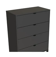 Four Drawer Standard Chest for Bedroom Storage and Organization