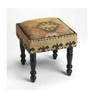 Upholstered Linen Ottoman for Cozy Living Room and Modern Home Accent