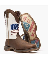 Durango Men's Rebel by Distressed Flag Embroidery Western Boot