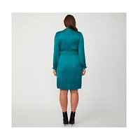 Estelle Nina Shirred Mini Dress