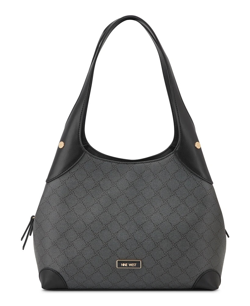 Nine West Eamon Triple Compartment Large Shoulder Bag