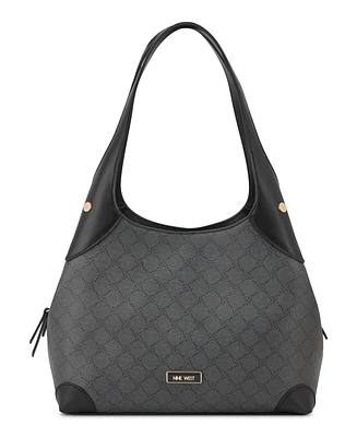 Nine West Eamon Triple Compartment Large Shoulder Bag