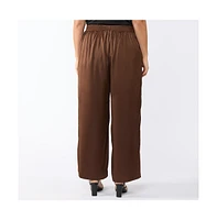 Estelle Rakis Satin Wide Leg Pant