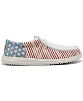 Hey Dude Men's Wally Americana Casual Moccasin Sneakers from Finish Line