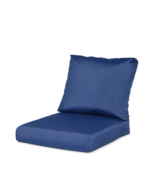 Aoodor Outdoor Chair Cushions Set, 21"x21", Water Resistant Deep Seat with Handle & Adjustable Straps.