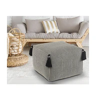 Cotton Ottoman for Footrest and Stylish Living Room Accent
