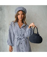Naga Macrame Bucket Bag In Black