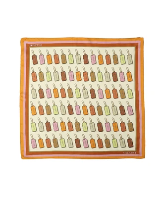 Coach Hangtag Print Silk Bandana Scarf