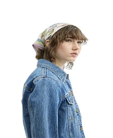 Coach Hang Tag Printed Silk Bandana Scarf
