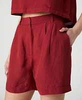 French Connection Women's Birdie High-Rise Walking Shorts