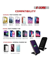 5 Core Wireless Charger 10W Max Fast Wireless Charging Pad Glass Top Pair Boostcharge Slim Usb-c