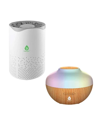 Pursonic Fresh Air & Aromatherapy Bundle True Hepa Air Purifier & Essential Oil Diffuser