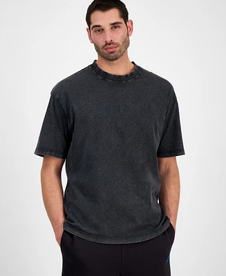 Hugo by Boss Men's Nebute Short Sleeve Crewneck Burnout Logo T-Shirt