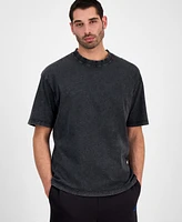 Hugo by Boss Men's Nebute Short Sleeve Crewneck Burnout Logo T-Shirt