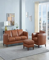 Hydeline Maui 29" Top Grain Leather Ottoman