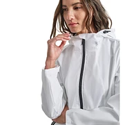 Dkny Women's Hooded Full Zip Spectator Jacket