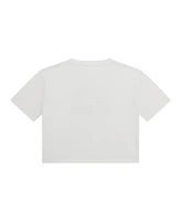 Guess Big Girl Short Sleeve with Shiny Foil Print Logo T-Shirt