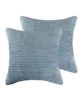 Levtex Velvet Stitch 2-Pc. Sham Set, European
