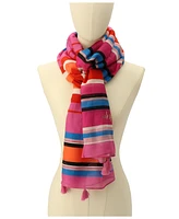 Kate Spade New York Women's Sunny Stripe Oblong Scarf