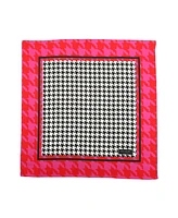 Kate Spade New York Women's Houndstooth Silk Bandana Scarf