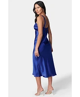 Bebe Women's Satin Midi Dress