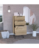 Three Drawer Standard Chest for Bedroom Storage and Organization