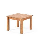 Outdoor Patio Acacia Wood Square Outdoor Side Table