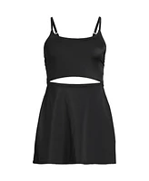 Lands' End Plus Tugless Monokini Swim Dress Swimsuit