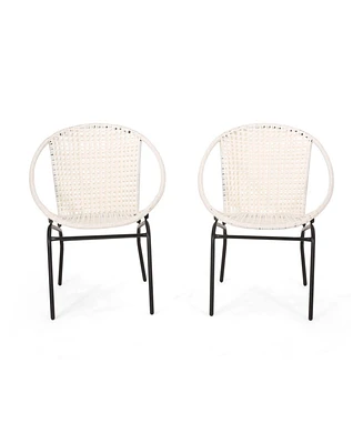 Set of 2 Outdoor Wicker Chair
