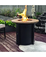 30 in. Propane Round Fire Table 40000BTU Propane Fire Pit Table