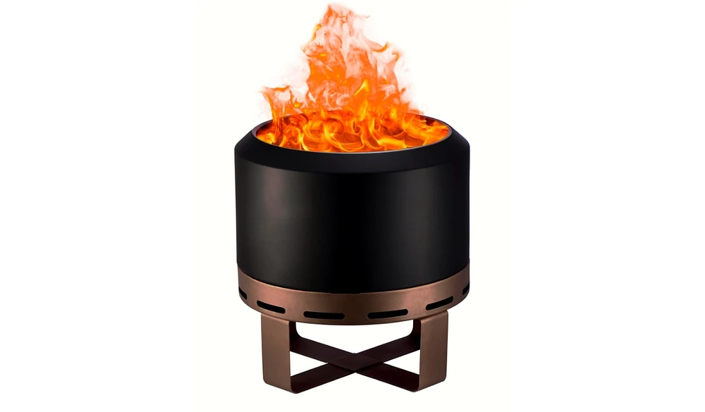 Outdoor Smokeless Fire Pit Stove 24'' for Camping Bonfire, Wood Burning Fire Place Firepit with Stand for Patio Backyard Outside