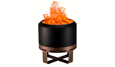 Outdoor Smokeless Fire Pit Stove 24'' for Camping Bonfire, Wood Burning Fire Place Firepit with Stand for Patio Backyard Outside