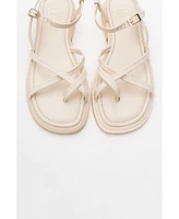 Antas Strappy Leather Flat Sandals (Women)