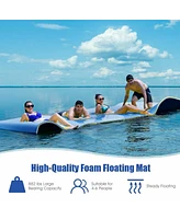 12 x 6 Feet 3 Layer Floating Water Pad-Blue