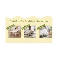 Glass Table & 6 Pu Leather Chairs - Modern & Luxurious