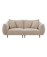 Chenille Loveseat Sofa - Grayish Brown