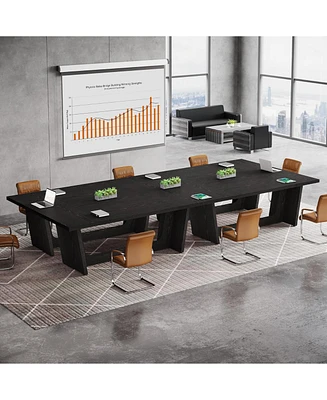 Tribesigns 6FT Conference Table Set of 4, 70.87" W x 31.5" D Rectangular Seminar for Meeting Room, Solid Executive Business Furniture