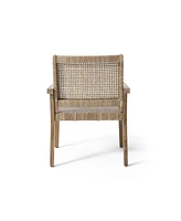 Wicker & Acacia Club Chairs (Set of 2)