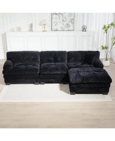 L-Shaped Sectional Sofa Sleeper Couch