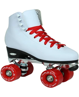 Epic Classic White & Red Quad Roller Skates